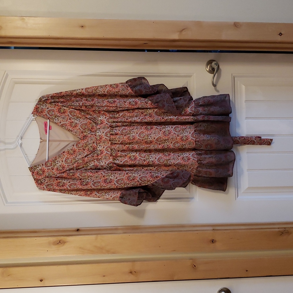 Betsey Johnson Boho Ombre Baby Doll Dress